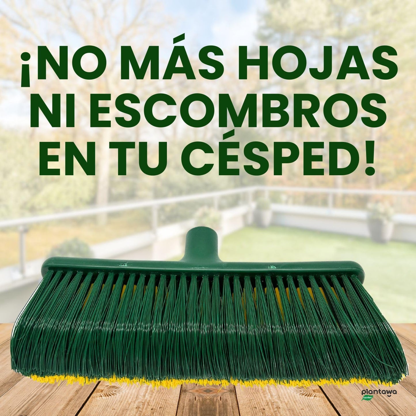 PLANTAWA Cepillo Césped Artificial | Ideal para el Cuidado y Mantenimiento de Césped Artificial | Cerdas Resistentes y Diseño Ligero | Sin Mango y Ligero