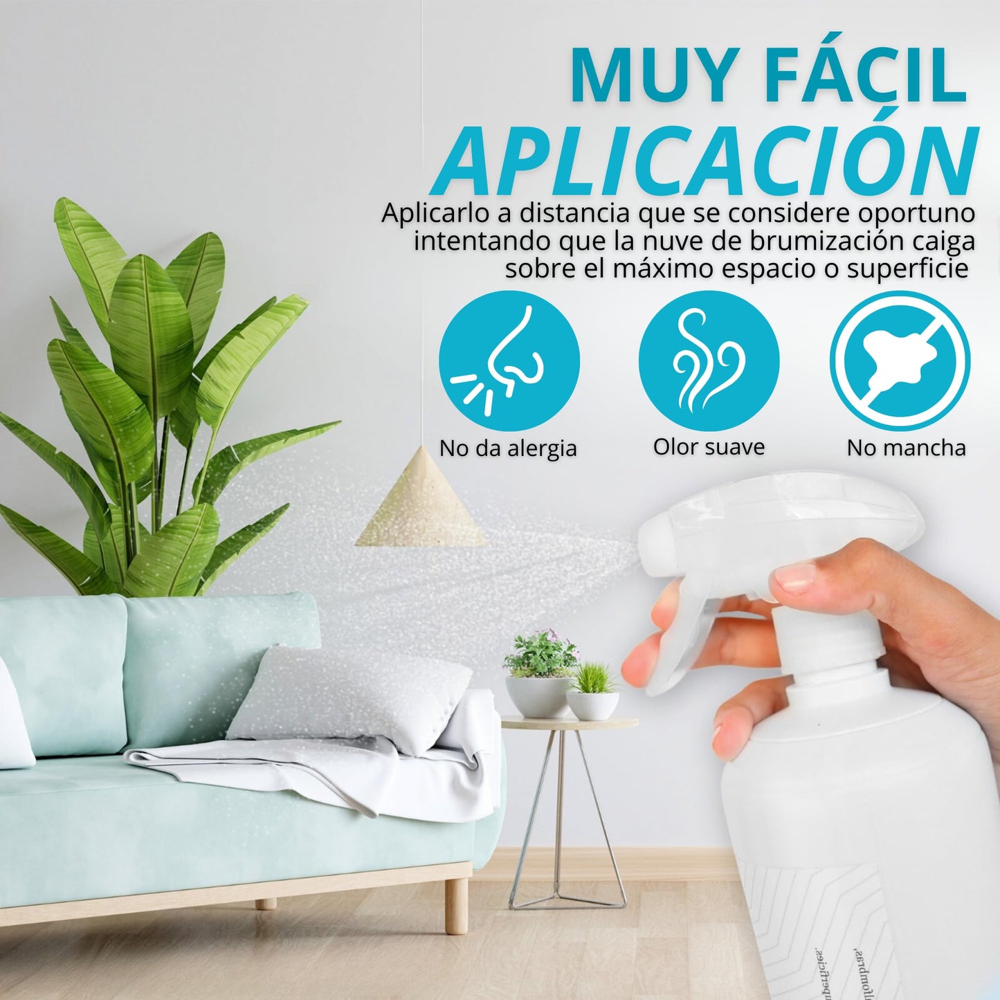 EOS (1 litro) Eliminador de olores Mascotas al instante. Anti olor orines de Perros, Gatos. Aplicar en sofás, arenero, césped, Coche. Neutralizador de micciones gatos.