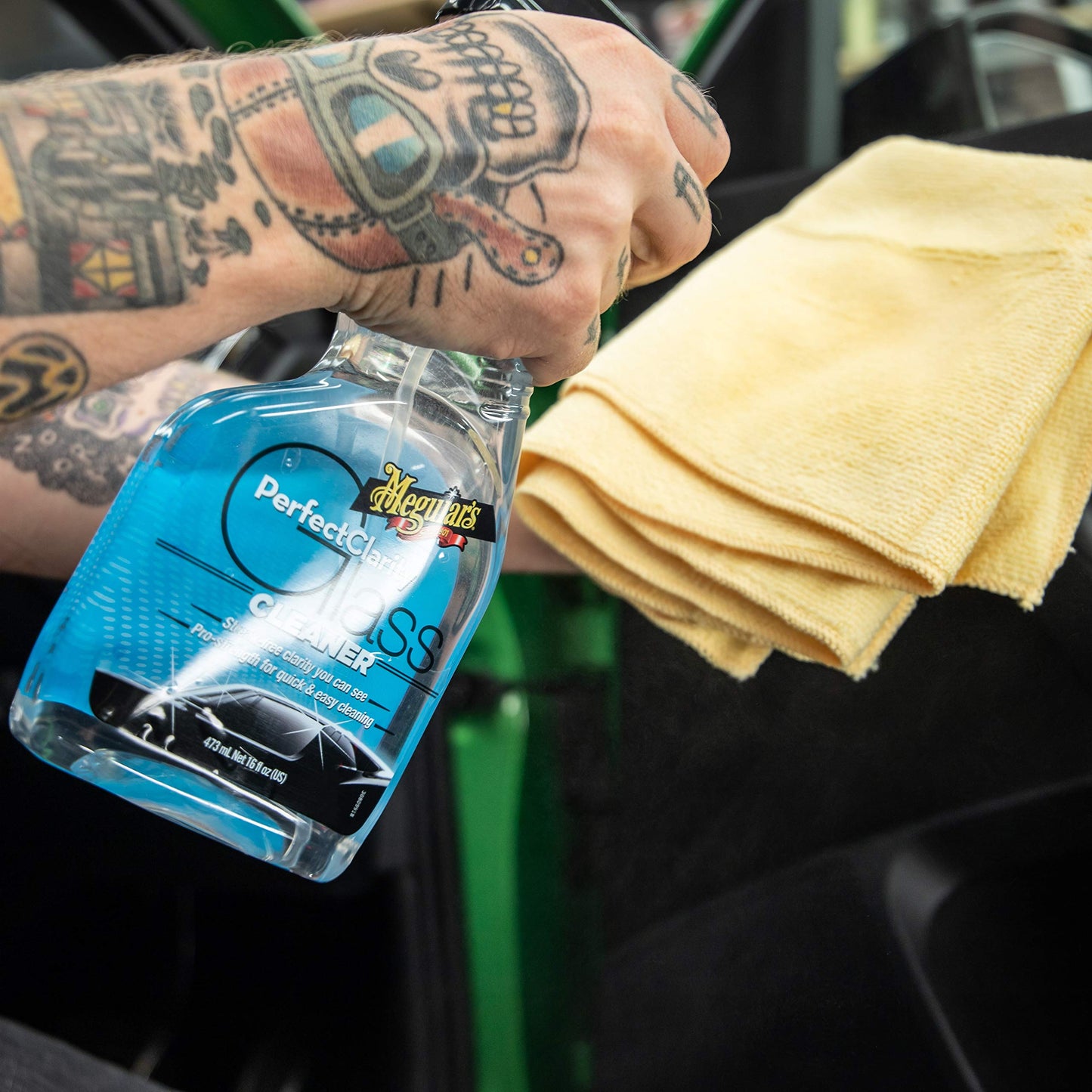 Meguiar's G8216EU Perfect Clarity Glass Cleaner - Limpiacristales, 473 ml.