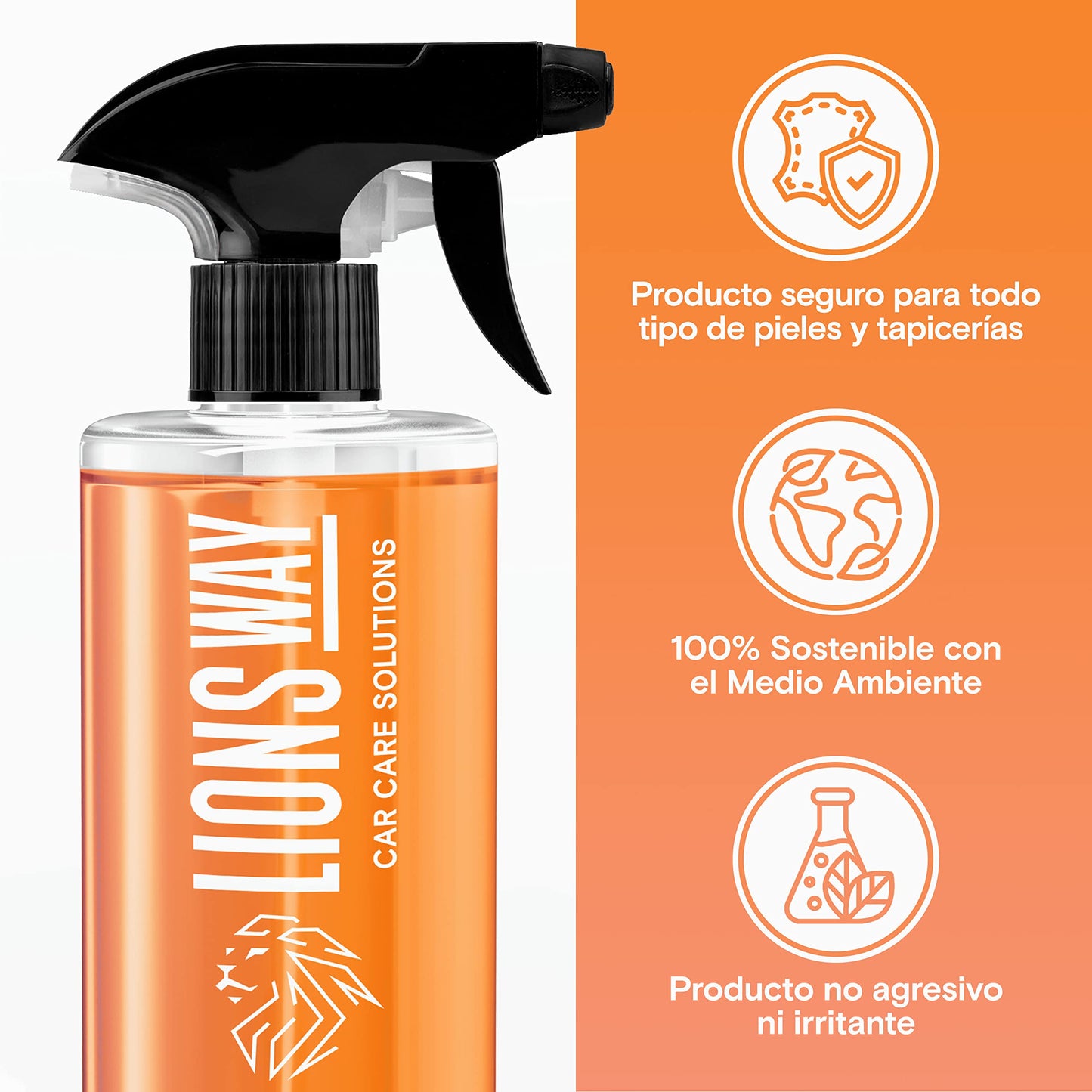 Kit De Limpieza, Renovador E Hidratación De Cuero, Piel Y Tela Del Coche - Intenso Y Potente Acondicionador De Tapiceria. Limpiador Cuero Coche E Hidratador De Cuero (cepillo puede variar)
