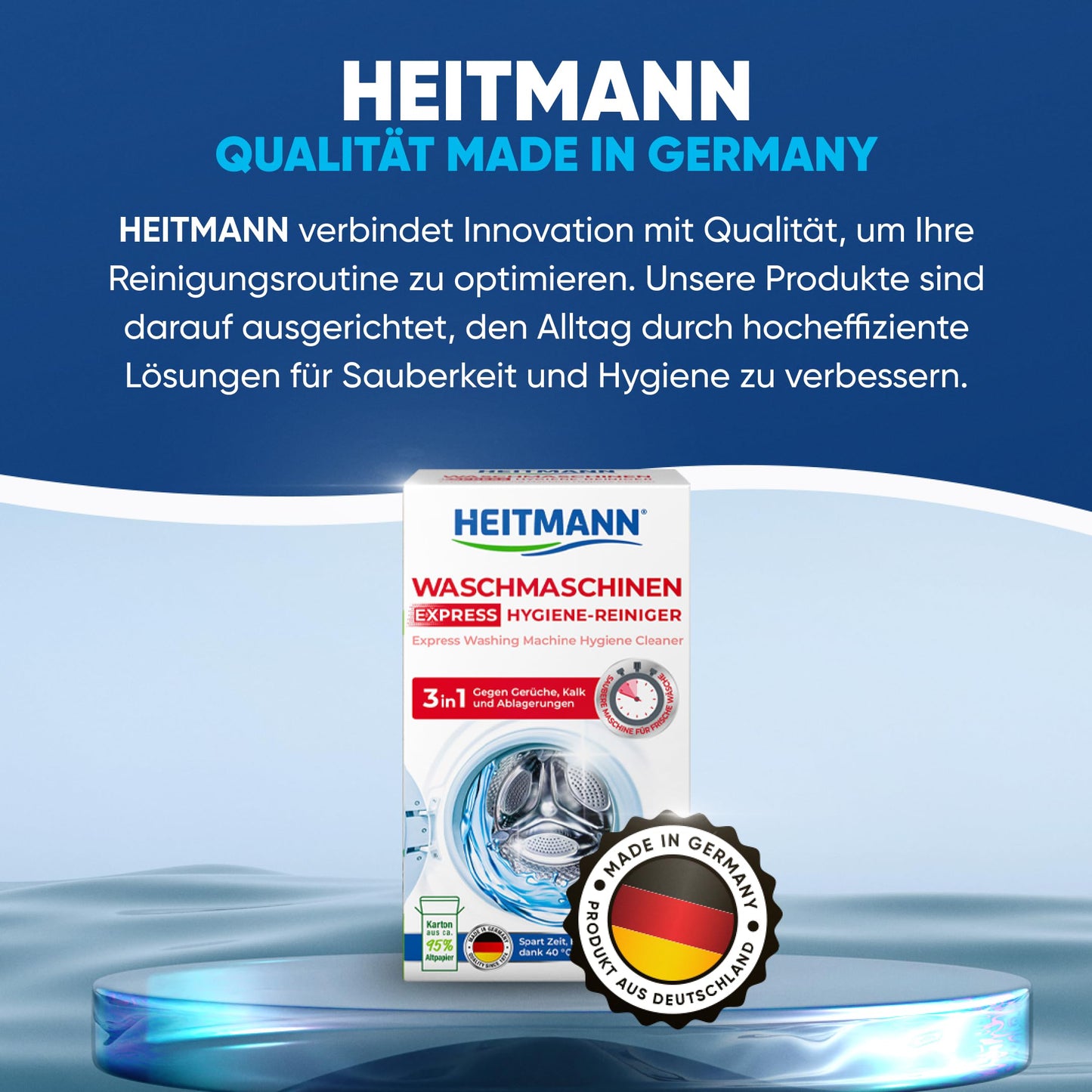 Heitmann Express - Limpiador de lavadoras (250 g)