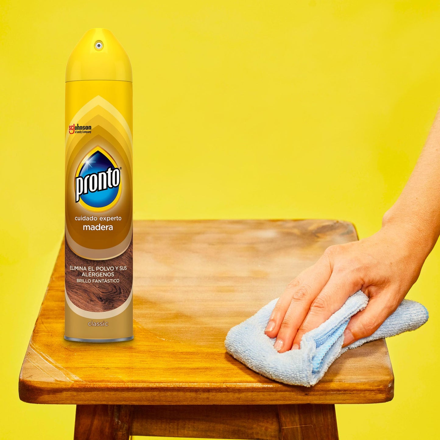 Pronto Limpiador Aerosol Classic, para Muebles, Antipolvo y Abrillantador, 250ml