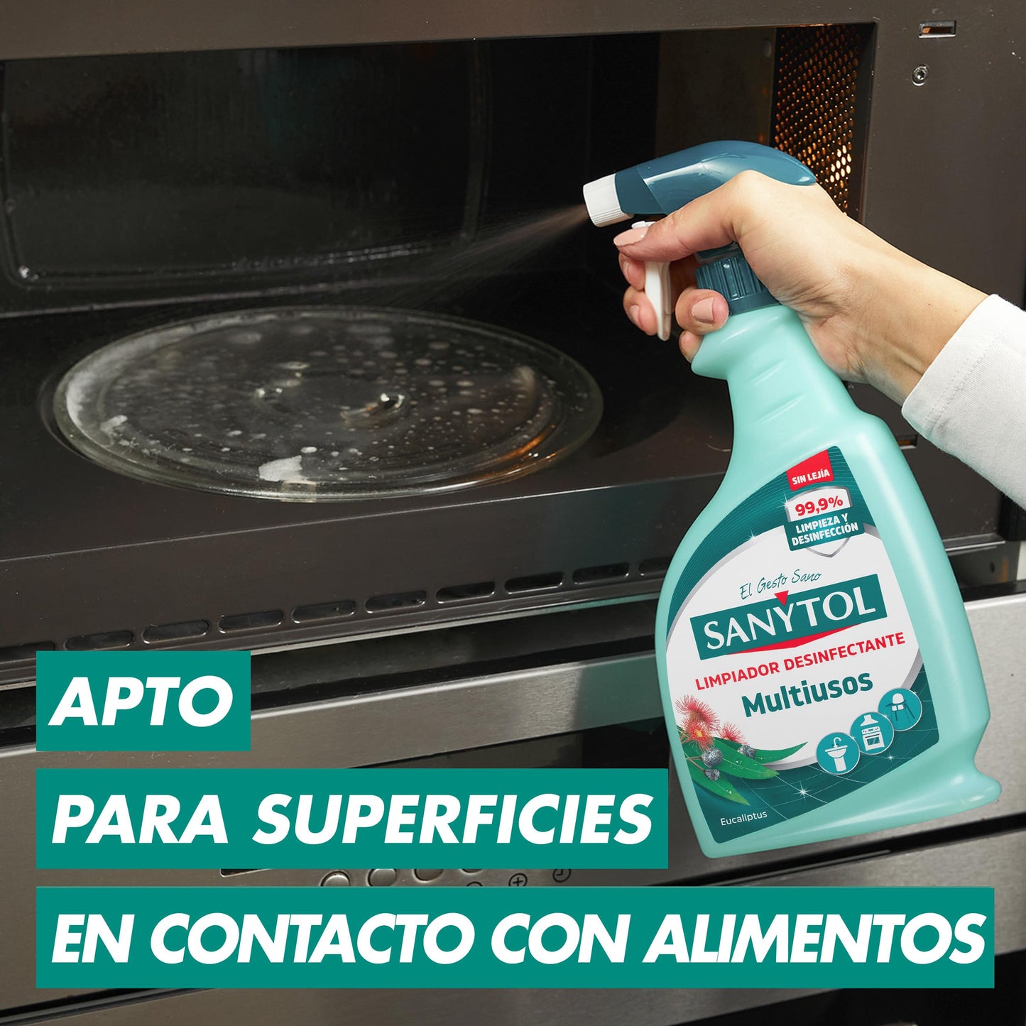 Sanytol - Limpiador Desinfectante Multiusos - Pack de 4 x 750 Ml = 3L