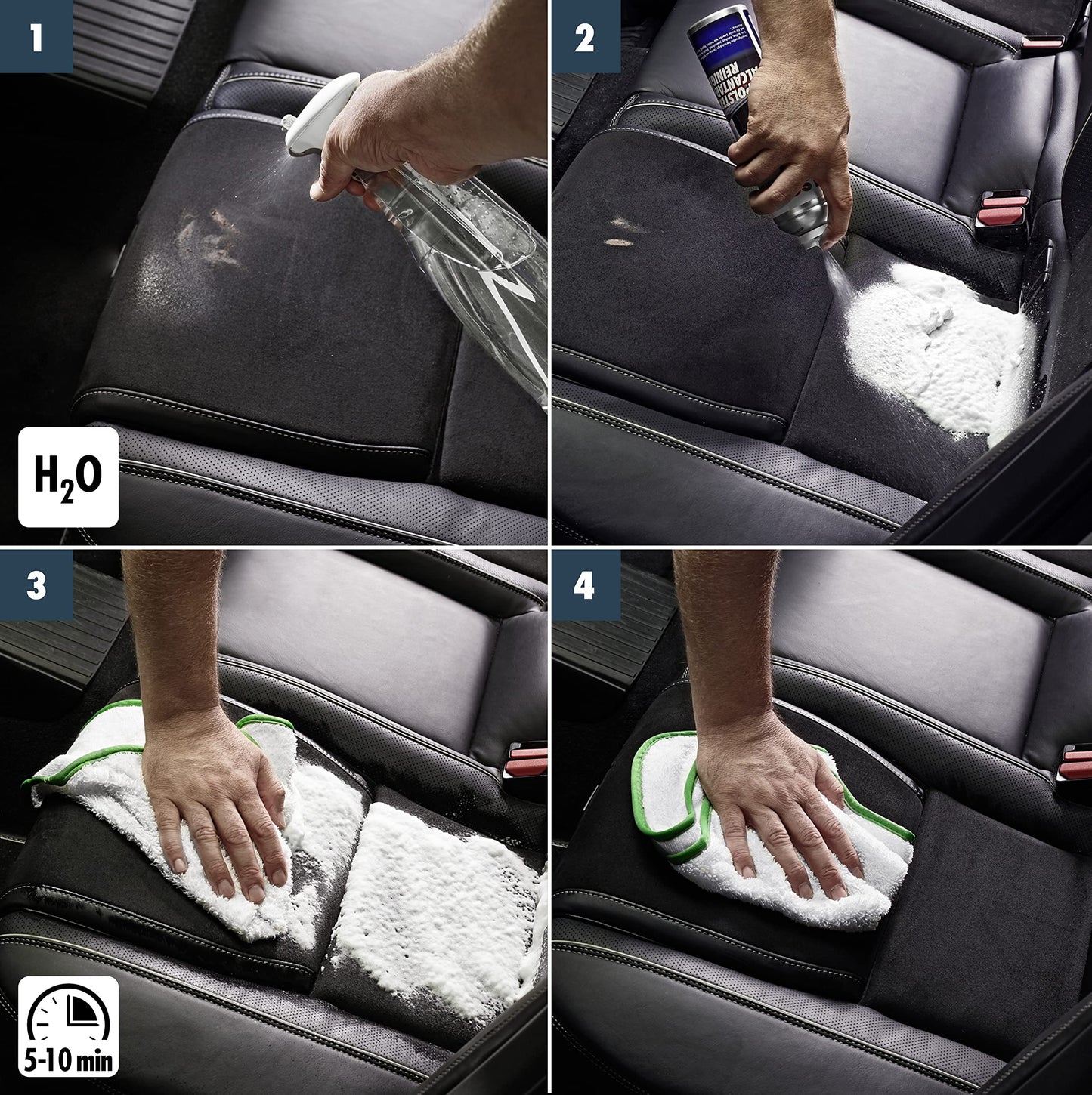 SONAX XTREME Limpiador de tapizados+Alcantara coche (400 ml) limpia todos los textiles interiores a fondo | N. 02063000-820