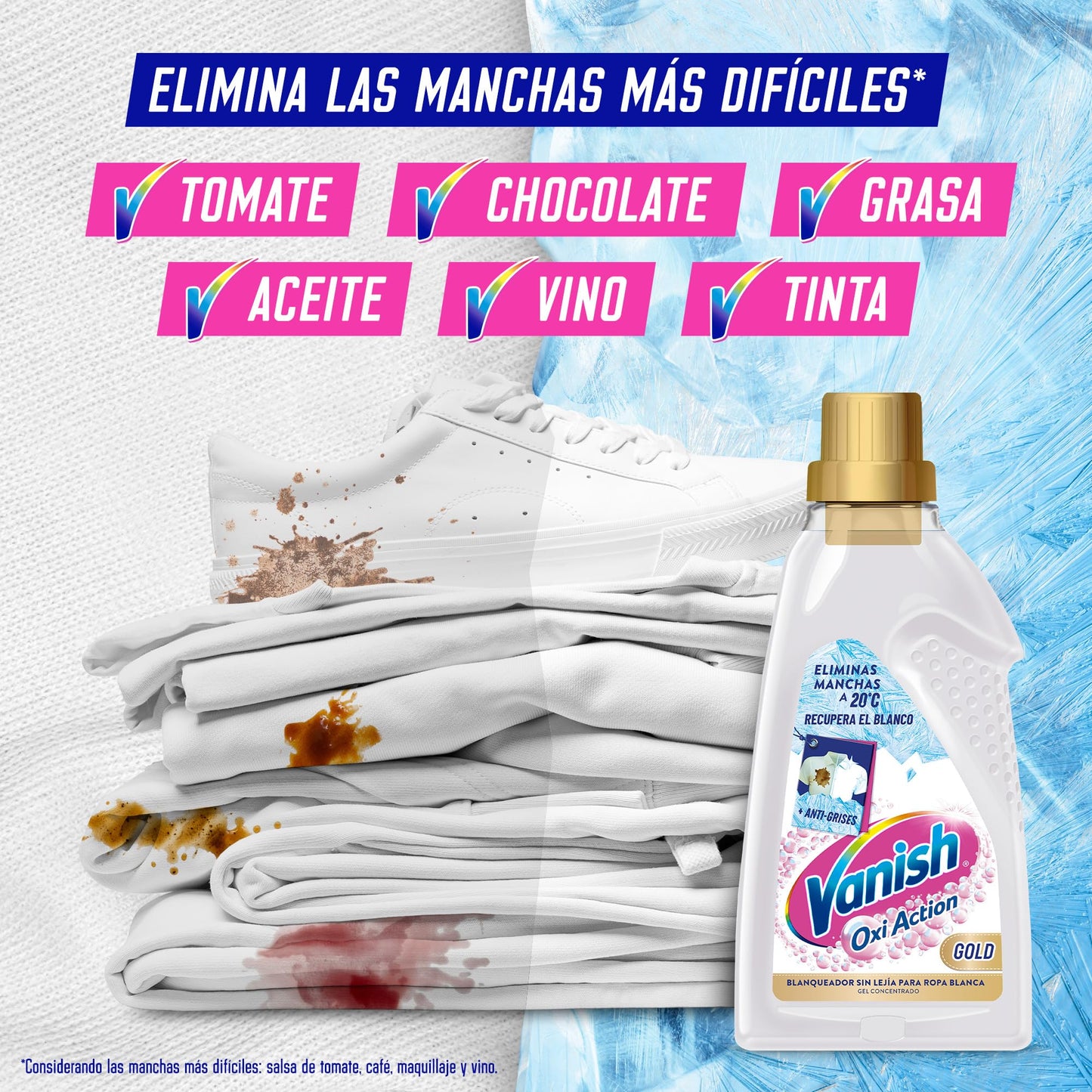 Vanish Multipoder - Quitamanchas multibeneficio, blanqueador y potenciador del lavado, para ropa blanca, en gel, sin lejía - 2 x 690 ml (1380 ml)