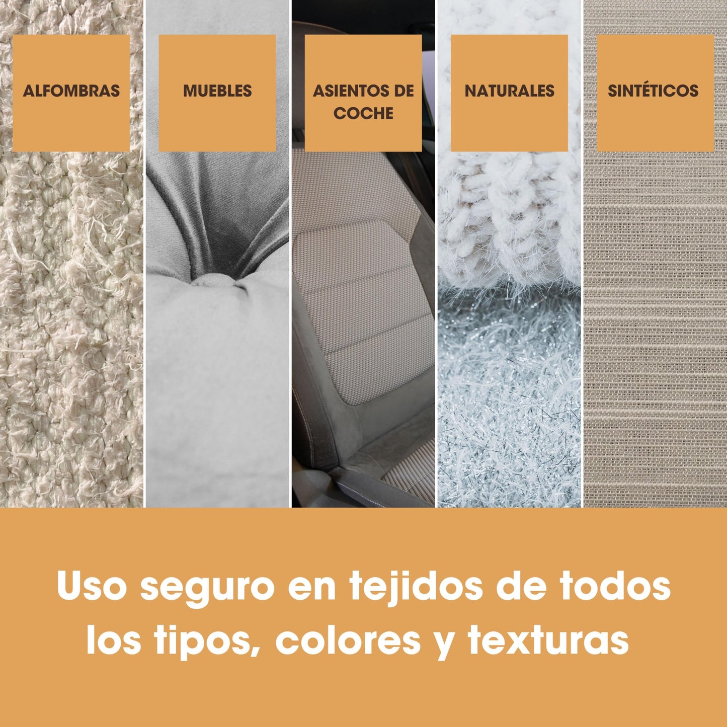 Spray limpiador de alfombras y tapicerías Furniture Clinic – Solución limpiadora para tejidos, textiles y alfombras – Quitamanchas – Limpiador natural de origen vegetal - 500 ml