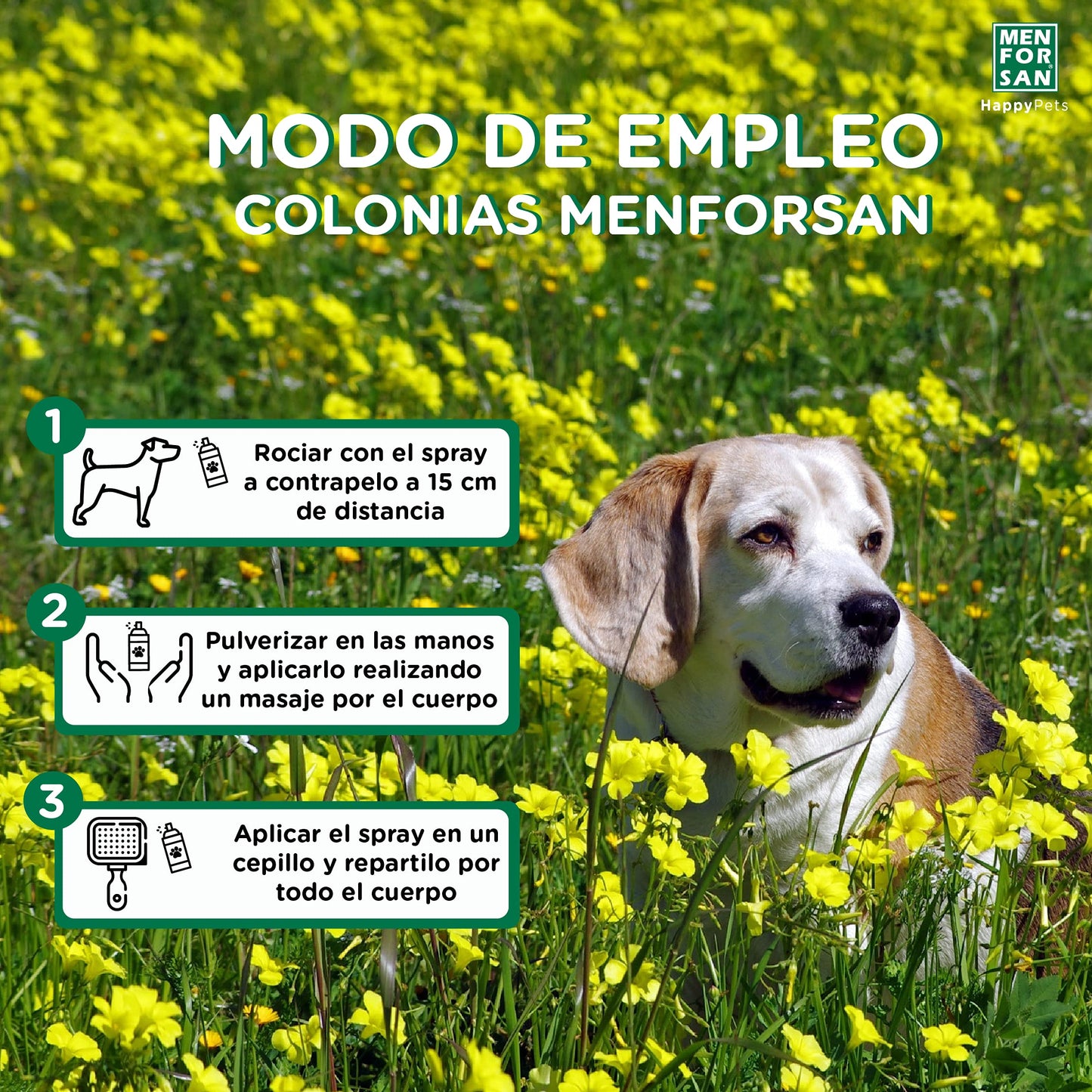 MENFORSAN Pack Higiene y Belleza, Champú Acondicionador, 300ml, Colonia Fresa 125ml, Champú en Espuma para Perros y Gatos 200ml, Rico Aroma a Fresa