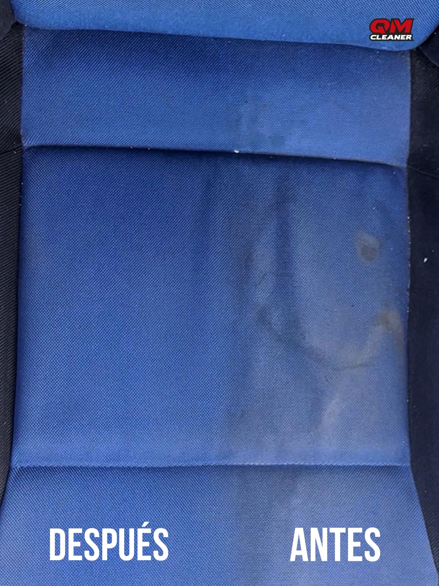 QM Cleaner Limpia Tapicerías Profesional para Limpiar Asientos Coche, Neutraliza Olores | para Alfombras, Tapicerías, Moquetas, Alcántara (Kit 1L + Cepillo + Paño)