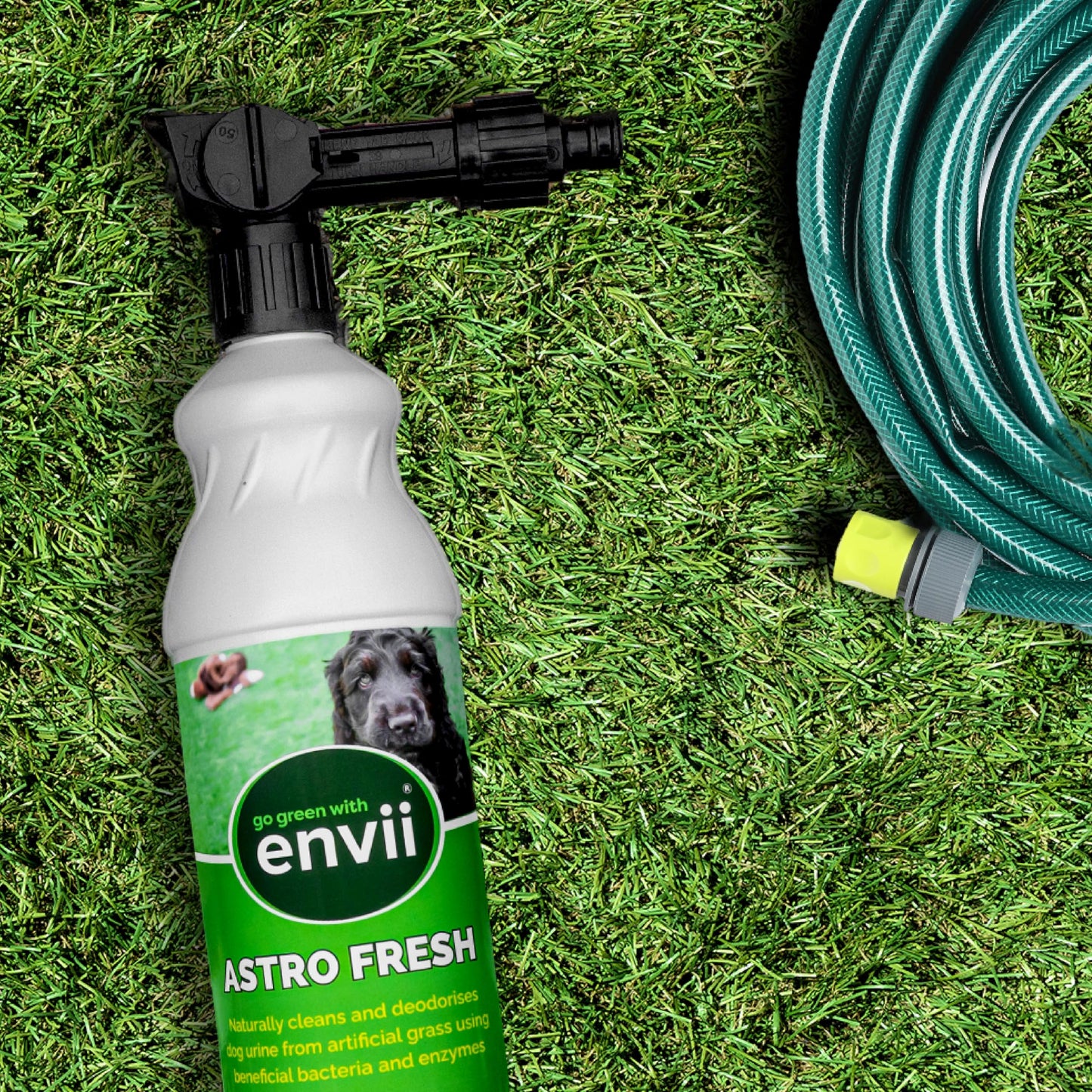 envii Astro Fresh – Limpiador de césped Artificial para orina de Perro, Seguro para Mascotas y fácil de aplicar - 1 litro Cubre 300 m2