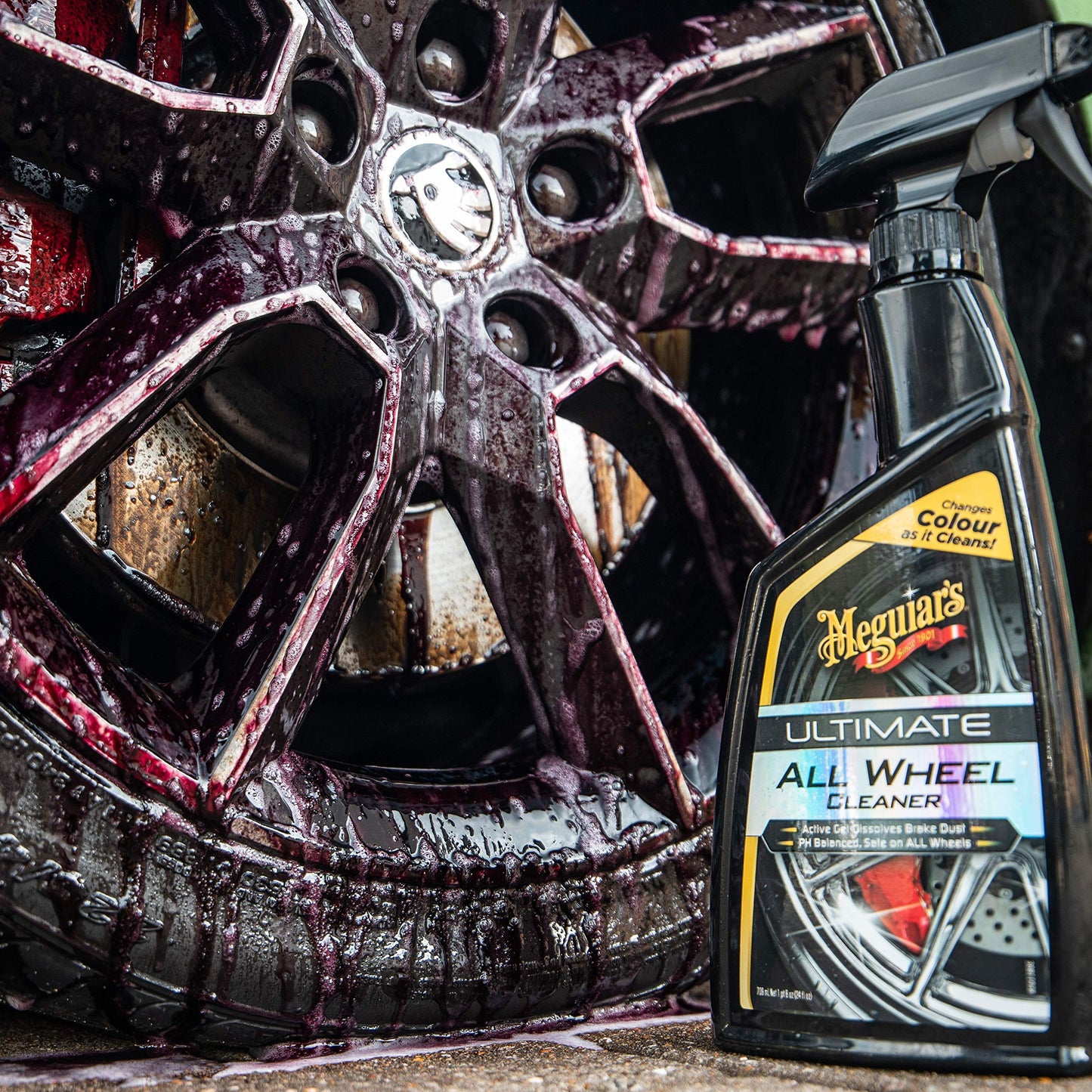 Meguiar´s G180124EU Ultimate All Wheel Cleaner, Llanta limpiador, 1 unidad, 710 ml