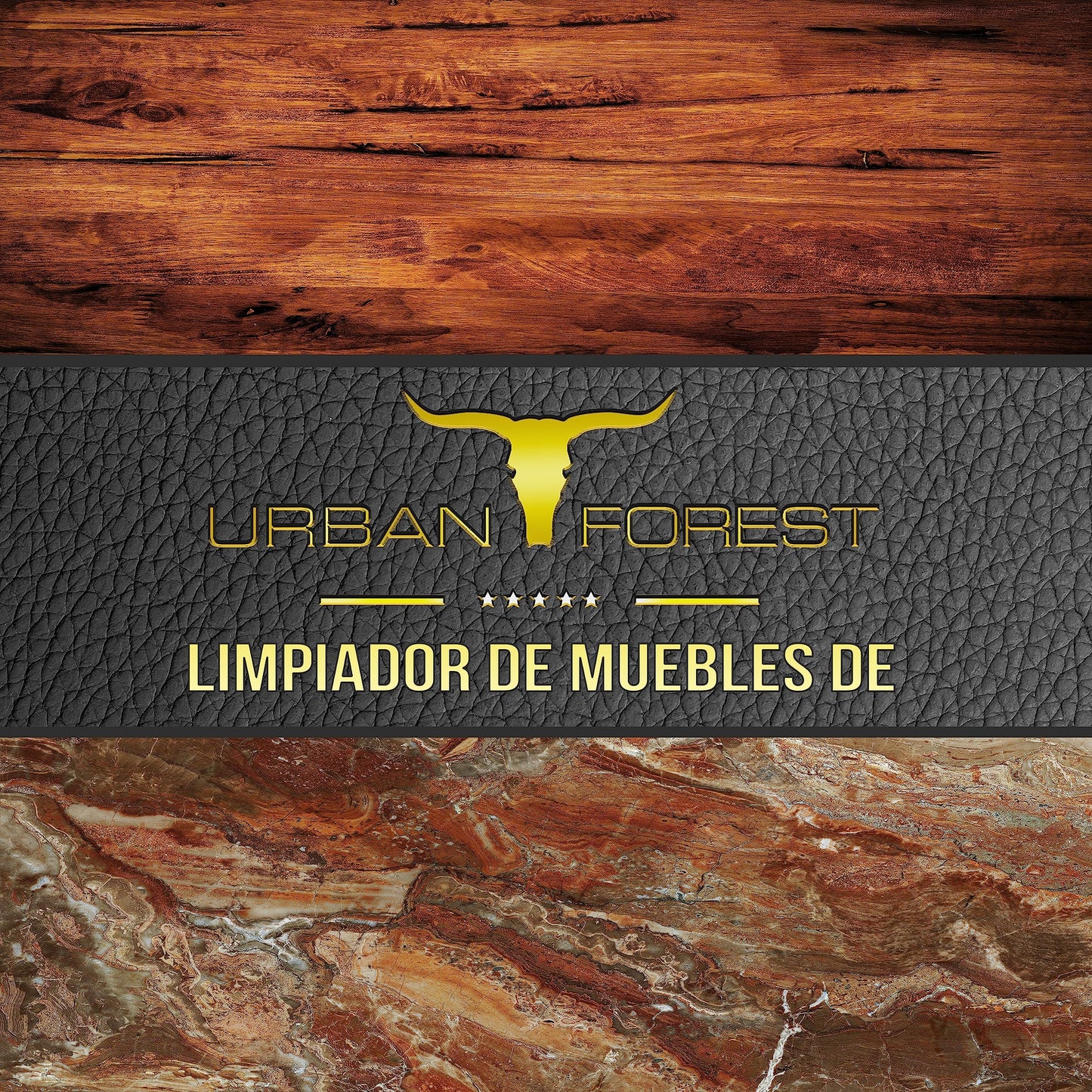 Limpiador de muebles prémium, cuidado y limpieza de muebles, superficies de barniz, superficies de plástico, cuero sintético, natural y piedras artificiales, superficies de piel, bosques urbanos