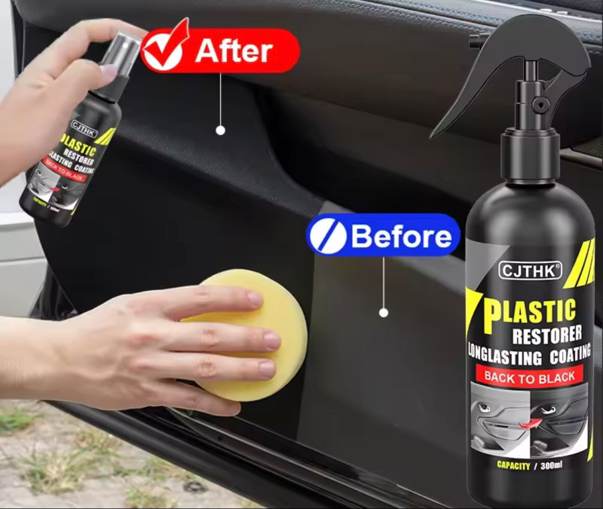 Restaurador de plástico para coche – Renueva y Protege el Interior y Exterior