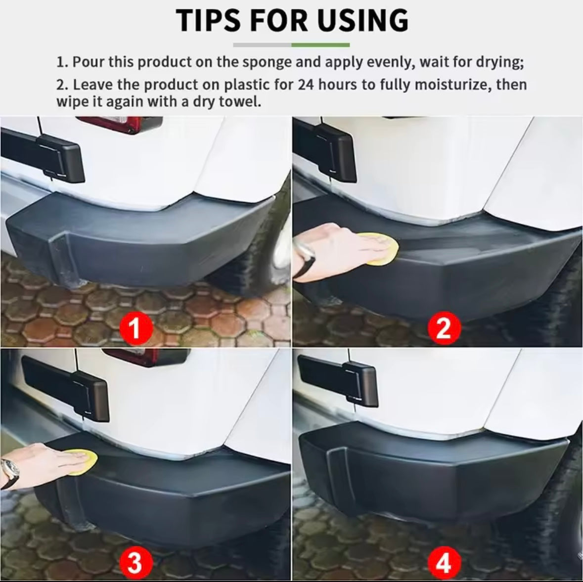 Restaurador de plástico para coche – Renueva y Protege el Interior y Exterior