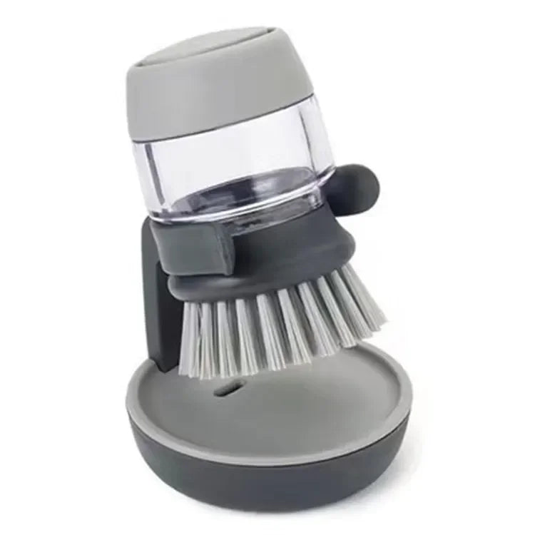 Cepillo para platos con dispensador de jabón