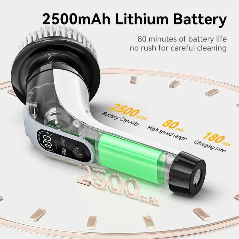 Cepillo de limpieza eléctrico inalámbrico 7 en 1