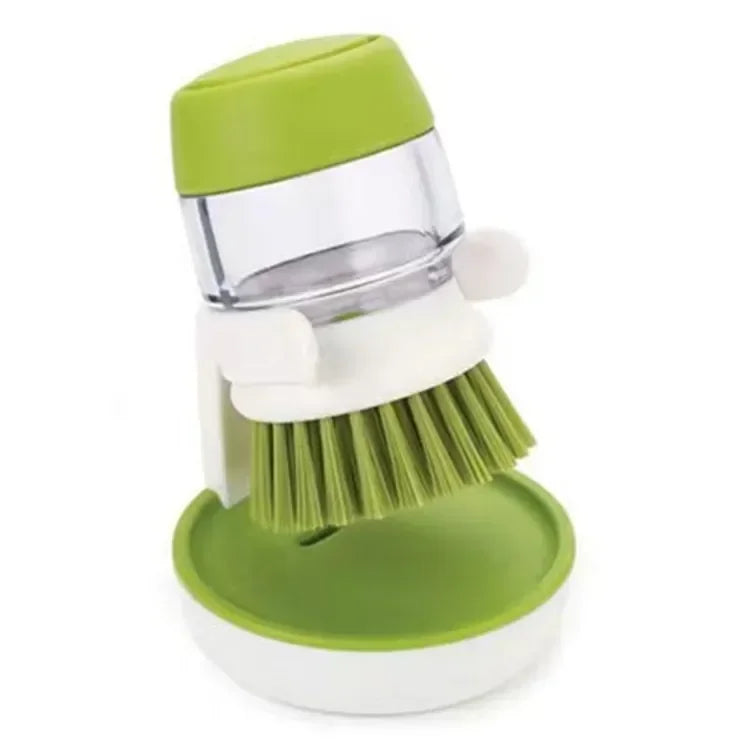 Cepillo para platos con dispensador de jabón