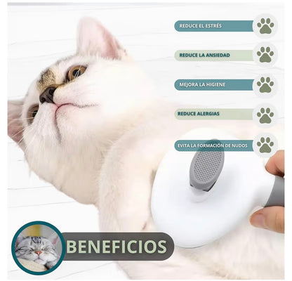 Cepillo Quitapelos para Gatos, Perros y Conejos