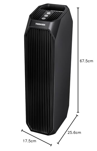 Toshiba Purificador de aire CAF-Z45FR 3 en 1 Air Purifier con filtro HEPA H13, CADR 228 m³/h, filtro de carbón activo, luz UV, 99,7% de efecto de filtración de pelo de animales, polen, polvo