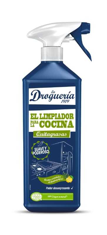 LA DROGUERIA - El Limpiador para la Cocina | Quitagrasas Natural con Aceites Esenciales | Poder Desengrasante y Fragancia Fresca