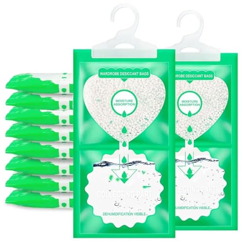 KAI KOA – 10 Bolsas Antihumedad para Armarios y Cajones + Caja de Almacenaje | Absorben Humedad, Eliminan Olores y Previenen Moho en la Ropa