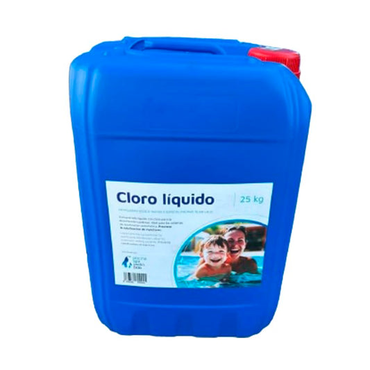 PISCINA SPA JARDÍN OCIO | Cloro Líquido 20 litros para Piscina Concentrado - Fórmula con Cloro para Piscina No Estabilizado, Tratamiento Automátizado, 20 L