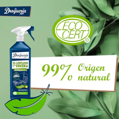 LA DROGUERIA - El Limpiador para la Cocina | Quitagrasas Natural con Aceites Esenciales | Poder Desengrasante y Fragancia Fresca