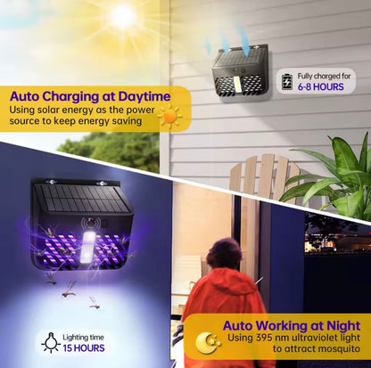 Lámpara Solar Antimosquitos para Exteriores – Protección y Luz en uno