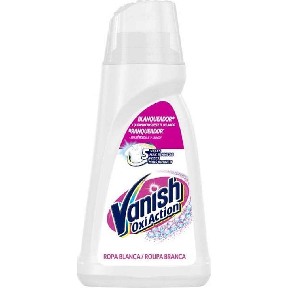 Vanish Oxi Action - Quitamanchas y Blanqueador para Ropa Blanca ,en Gel, Sin Lejía - 900 ml