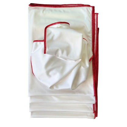 Clim Profesional 5 Paños de Pulido y Abrillantado de Cristalería y Vajillas. Paño de Microfibra Sin Pelusas Extra Grande para Hostelería. Extra Brillo en Copas, Decantador y Cristalería. 70x50CM