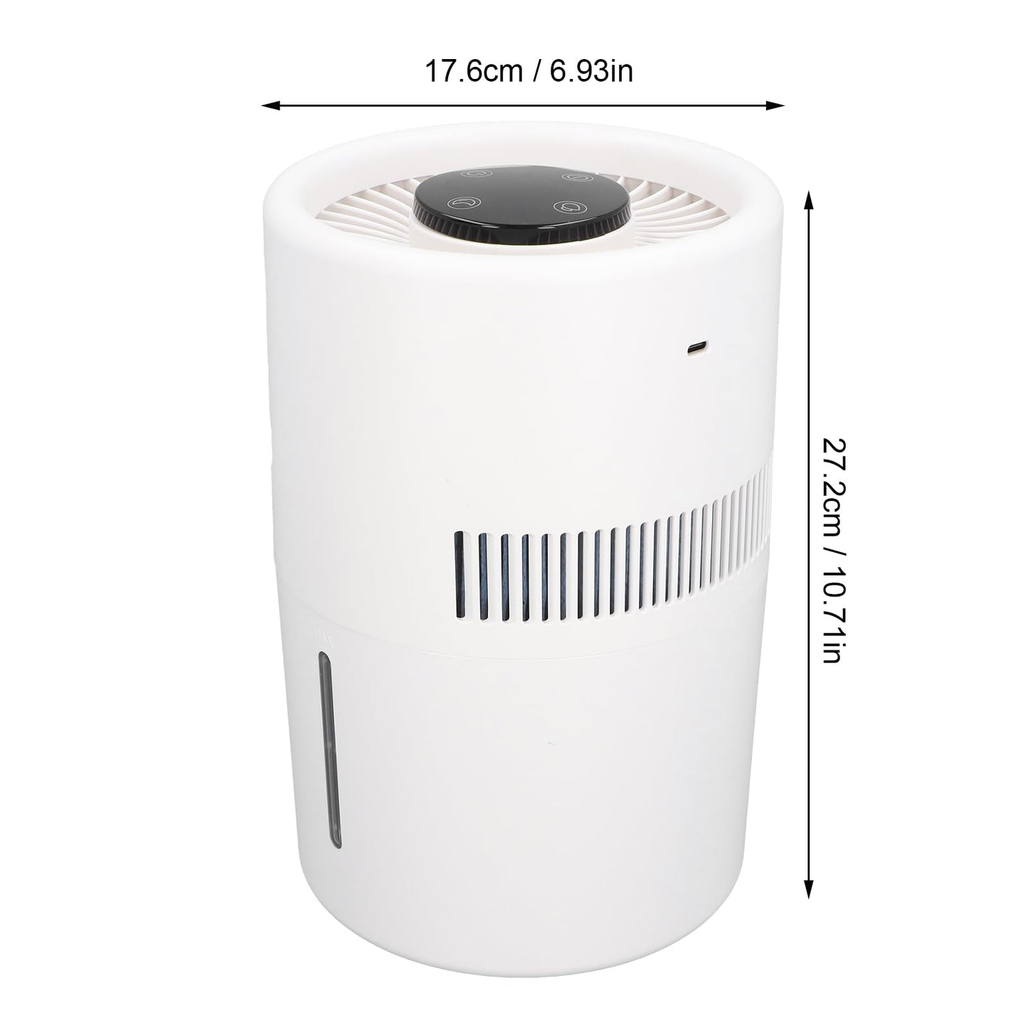 Combo de Purificador de Aire y Humidificador 2 en 1, Purificador de Aire de 5 W con Humidificador, Fácil de Llenar y Limpiar, Limpiador de Aire Silencioso de Escritorio con