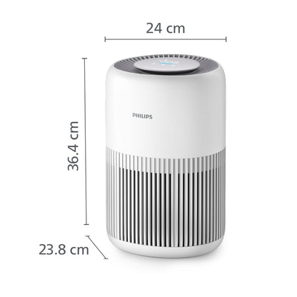 Philips Purificador de aire Serie 900, HEPA NanoProtect + Filtro de carbón activo, CADR 250m³/h para alérgicos de 65m², silencioso, inteligente y de bajo consumo (AC0950/10)