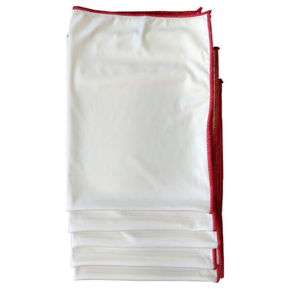 Clim Profesional 5 Paños de Pulido y Abrillantado de Cristalería y Vajillas. Paño de Microfibra Sin Pelusas Extra Grande para Hostelería. Extra Brillo en Copas, Decantador y Cristalería. 70x50CM