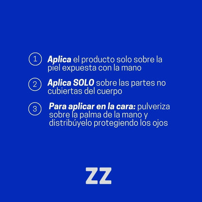 ZZ | Repelente Antimosquitos | Eficaz Contra Mosquitos Transmisores de Enfermedades Tropicales | Sin Olor | Apto a Partir de 1 Año | 8 Horas de Protección | Defensa Integral Contra Mosquitos | 100 ml