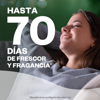 Air Wick Active Fresh Spray Automático Sin Aerosol, Ambientador Hogar Fragancia Brisa Marina, 1 Aparato, 2 Recambios, Neutralizador de Olores, Hasta 70 Días de Frescor
