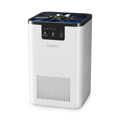 CONOPU Purificador De Aire, FiltracióN En 3 Etapas, Air Purifier Con FuncióN De Aromaterapia, Purificador De Aire Para Alergias Pelo De Animal, Polvo, Luz Nocturna, PurificacióN De Aire Bajo Consumo