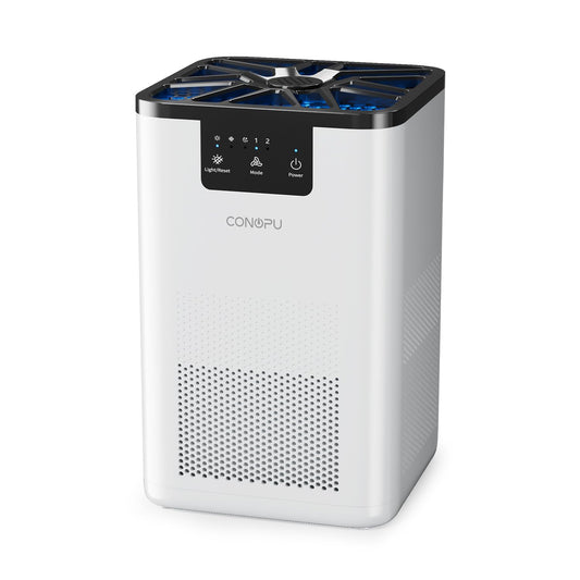 CONOPU Purificador De Aire, FiltracióN En 3 Etapas, Air Purifier Con FuncióN De Aromaterapia, Purificador De Aire Para Alergias Pelo De Animal, Polvo, Luz Nocturna, PurificacióN De Aire Bajo Consumo