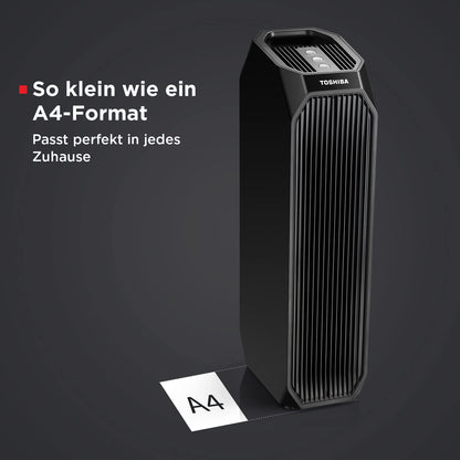 Toshiba Purificador de aire CAF-Z45FR 3 en 1 Air Purifier con filtro HEPA H13, CADR 228 m³/h, filtro de carbón activo, luz UV, 99,7% de efecto de filtración de pelo de animales, polen, polvo