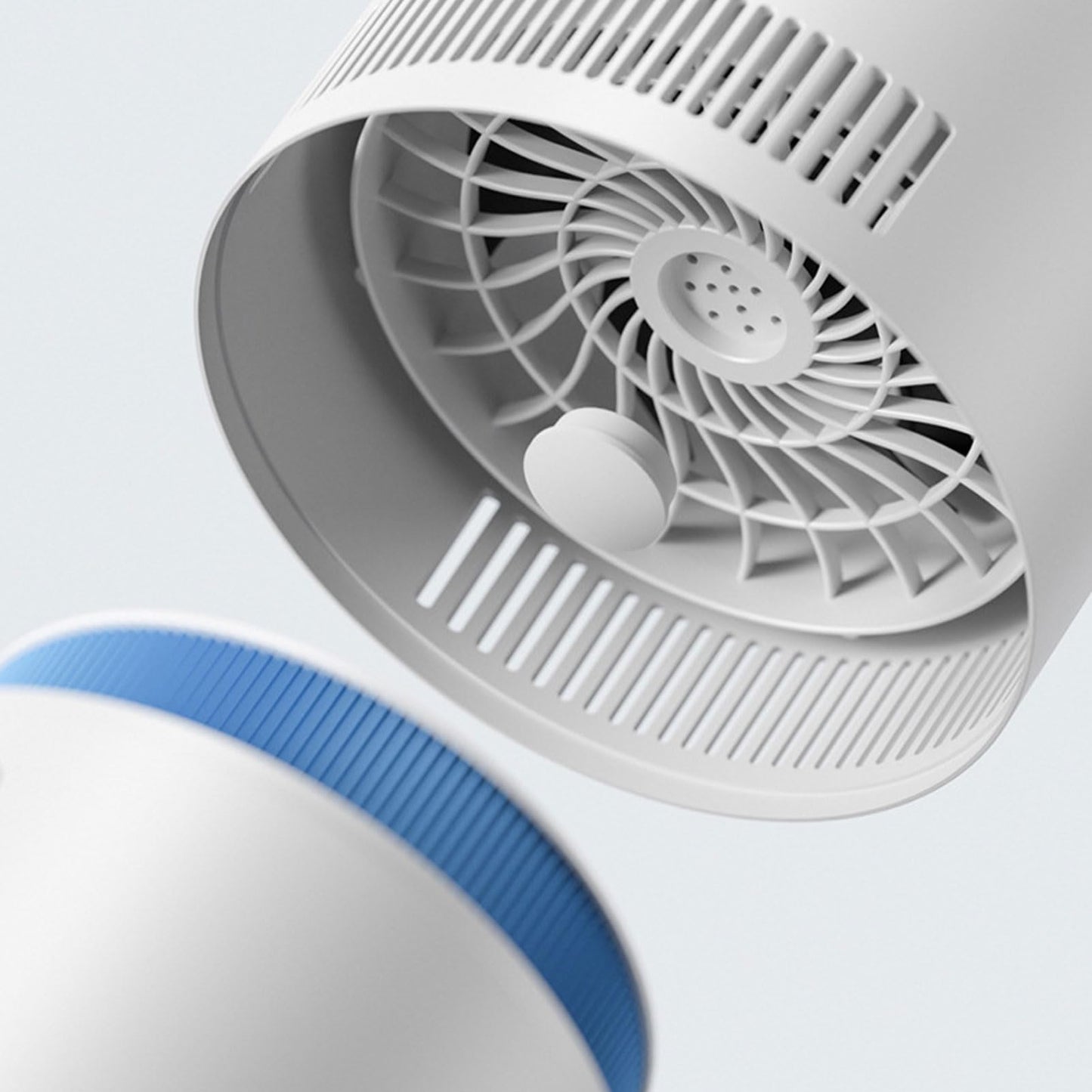Combo de Purificador de Aire y Humidificador 2 en 1, Purificador de Aire de 5 W con Humidificador, Fácil de Llenar y Limpiar, Limpiador de Aire Silencioso de Escritorio con