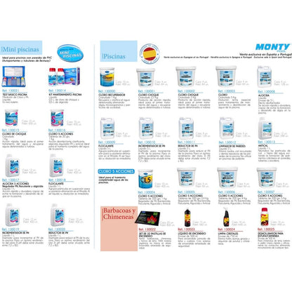 LOLAhome Pack de Cloro en tabletas -Pastillas y dispensador de Cloro Azul y Blanco, Incluye 50 tabletas de Cloro de 20 gr de 5 Funciones