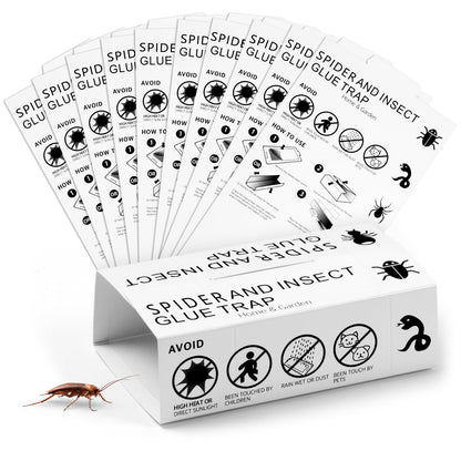AMFUN Trampas de Insectos, 10 Piezas Trampas Adhesivas, Adhesiva Multiusos para Plagas, Adecuado para el Hogar en Interiores y Jardines