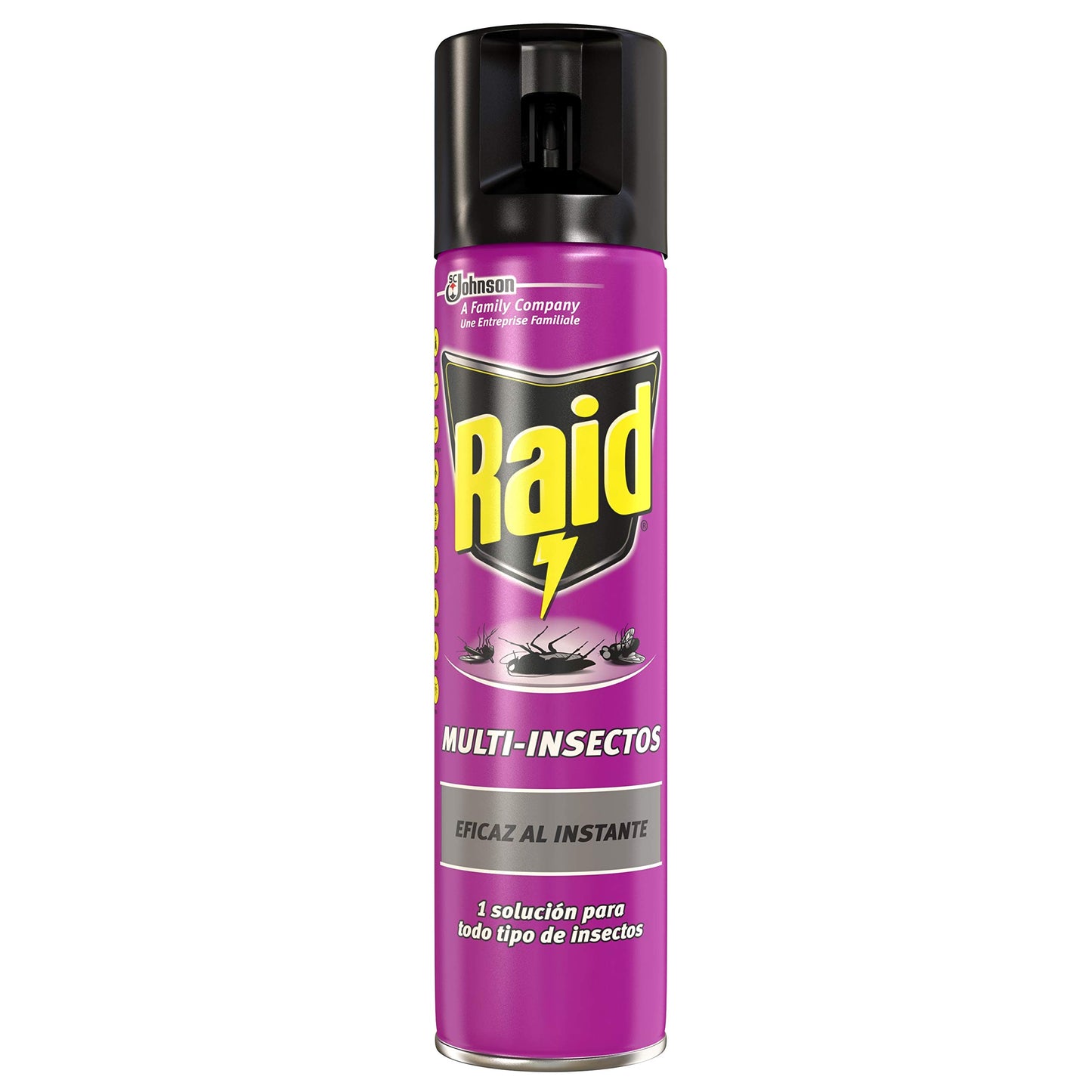 Raid ® Spray Insecticida - Aerosol Multi-Insectos, para todo tipo de insectos, Eficacia inmediata, Unidad, 400ml