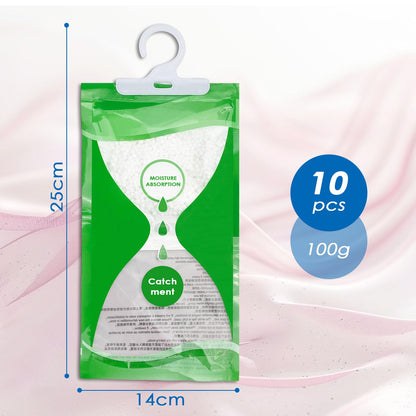 Baxcdyswe 10 Pack Antihumedad Armarios, 100g Deshumidificador Armario, Bolsas Antihumedad Armarios Habitacion, Absorbe Humedad Quitador, Quitar Humidade Ambientadores Ropa, Antimoho, Anti Humedad