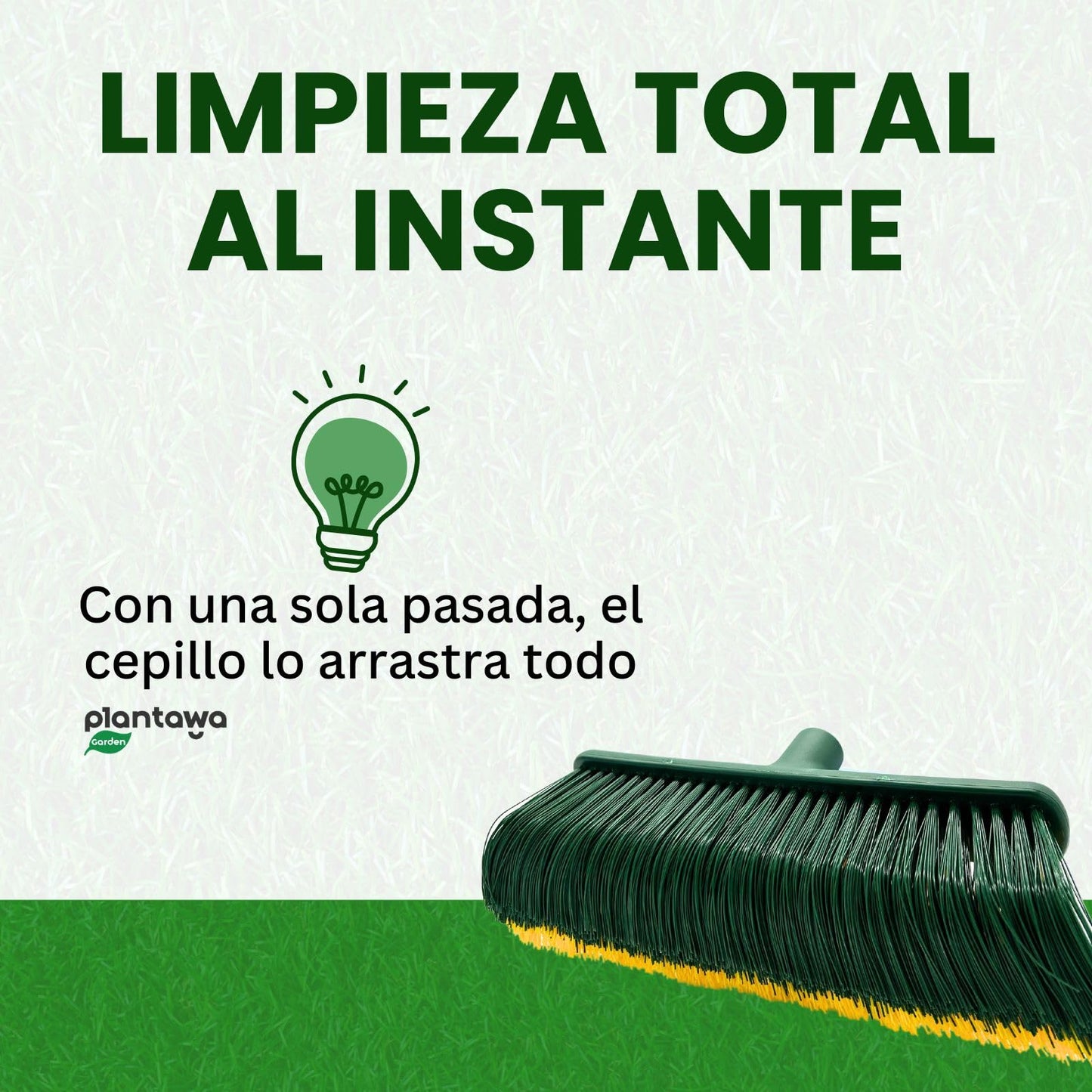 PLANTAWA Cepillo Césped Artificial | Ideal para el Cuidado y Mantenimiento de Césped Artificial | Cerdas Resistentes y Diseño Ligero | Sin Mango y Ligero