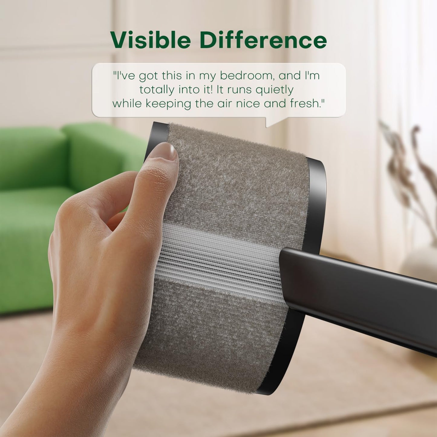 CONOPU Purificador De Aire, FiltracióN En 3 Etapas, Air Purifier Con FuncióN De Aromaterapia, Purificador De Aire Para Alergias Pelo De Animal, Polvo, Luz Nocturna, PurificacióN De Aire Bajo Consumo