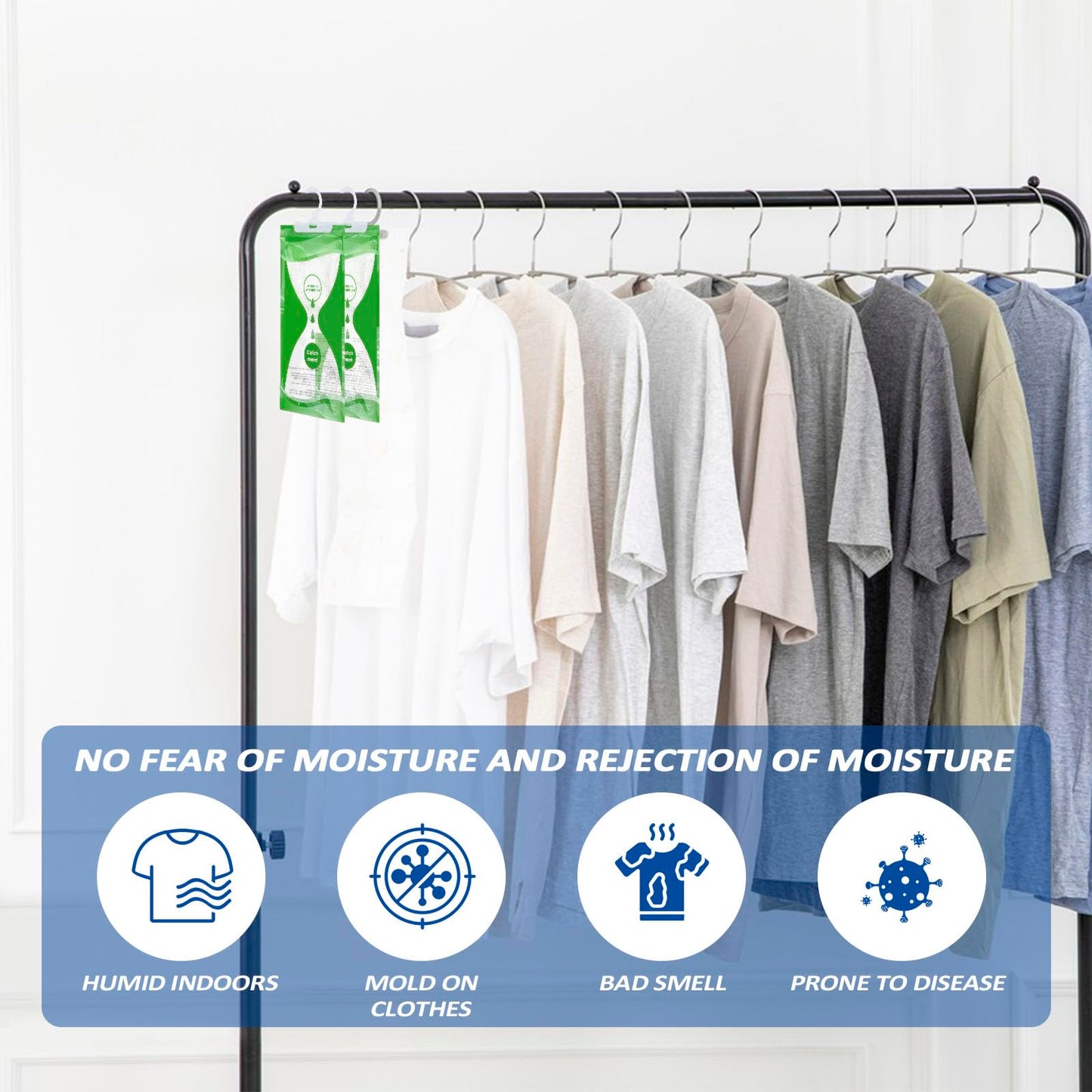 Baxcdyswe 10 Pack Antihumedad Armarios, 100g Deshumidificador Armario, Bolsas Antihumedad Armarios Habitacion, Absorbe Humedad Quitador, Quitar Humidade Ambientadores Ropa, Antimoho, Anti Humedad