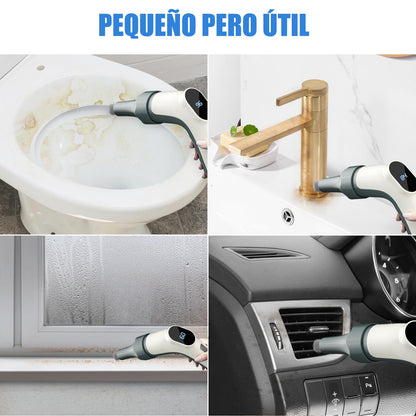Cepillo Eléctrico Limpieza Hogar, [Pantalla de Batería] [Impermeable IPX8] Homtronics Cepillo Limpieza con 7 Cabezales, Cepillo de Limpieza para Limpiar Superficies de Cocina, Utensilios