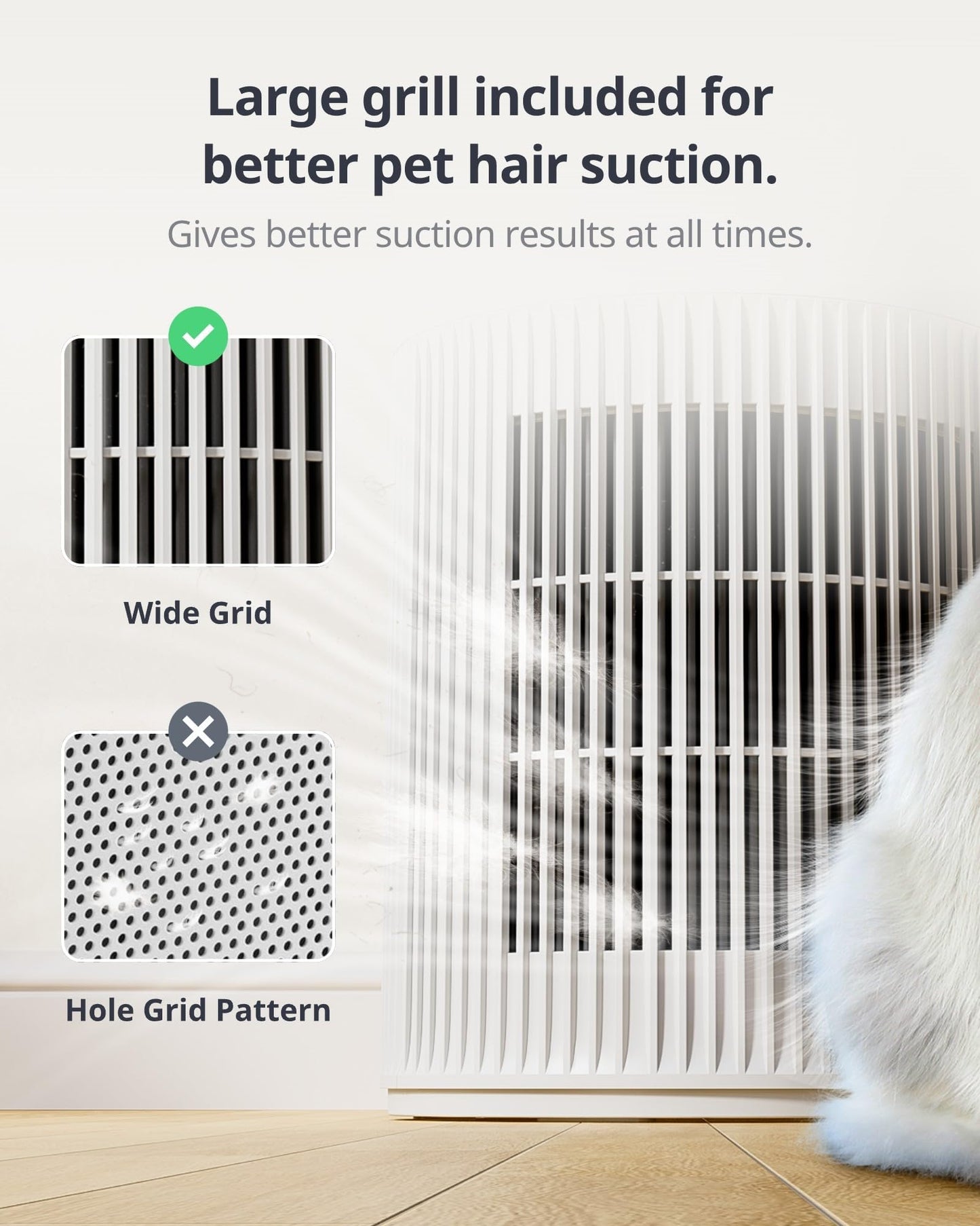 SwitchBot Purificador De Aire Con App Y Luz Nocturna, CADR 400m³/h Hasta 83㎡, Filtro HEPA Elimina 99.97% De Moho, Polvo, Polen, Modo Sueño 20dB, Modo Mascotas Para Familias Con Animales
