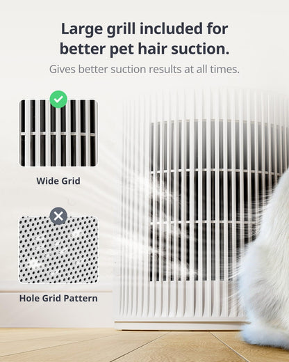 SwitchBot Purificador De Aire Con App Y Luz Nocturna, CADR 400m³/h Hasta 83㎡, Filtro HEPA Elimina 99.97% De Moho, Polvo, Polen, Modo Sueño 20dB, Modo Mascotas Para Familias Con Animales