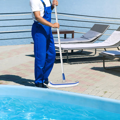ZPQAODI Kit de Limpieza de Piscina 6 Piezas, Juego de Accesorios de Piscina, Cepillo de Piscina con Mango de Aluminio Ajustable de 160 cm, Kit de Cepillo de Piscina para Limpieza de Piscinas
