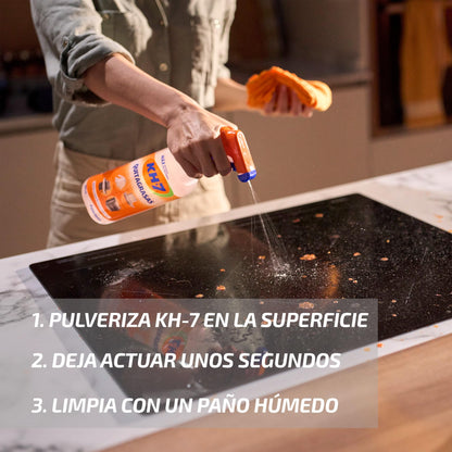 KH7 Quitagrasas, Desengrasante | Elimina Grasa y Suciedad | Aplícalo en Cocina, Ropa, Exterior o Vehículos | Apto para todas las Superficies y Tejidos | Formato Ahorro, Recambio 715 mL